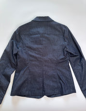 Glassons Y2K Stretch Pinstripe Denim Jacket | 14