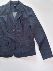 Glassons Y2K Stretch Pinstripe Denim Jacket | 14