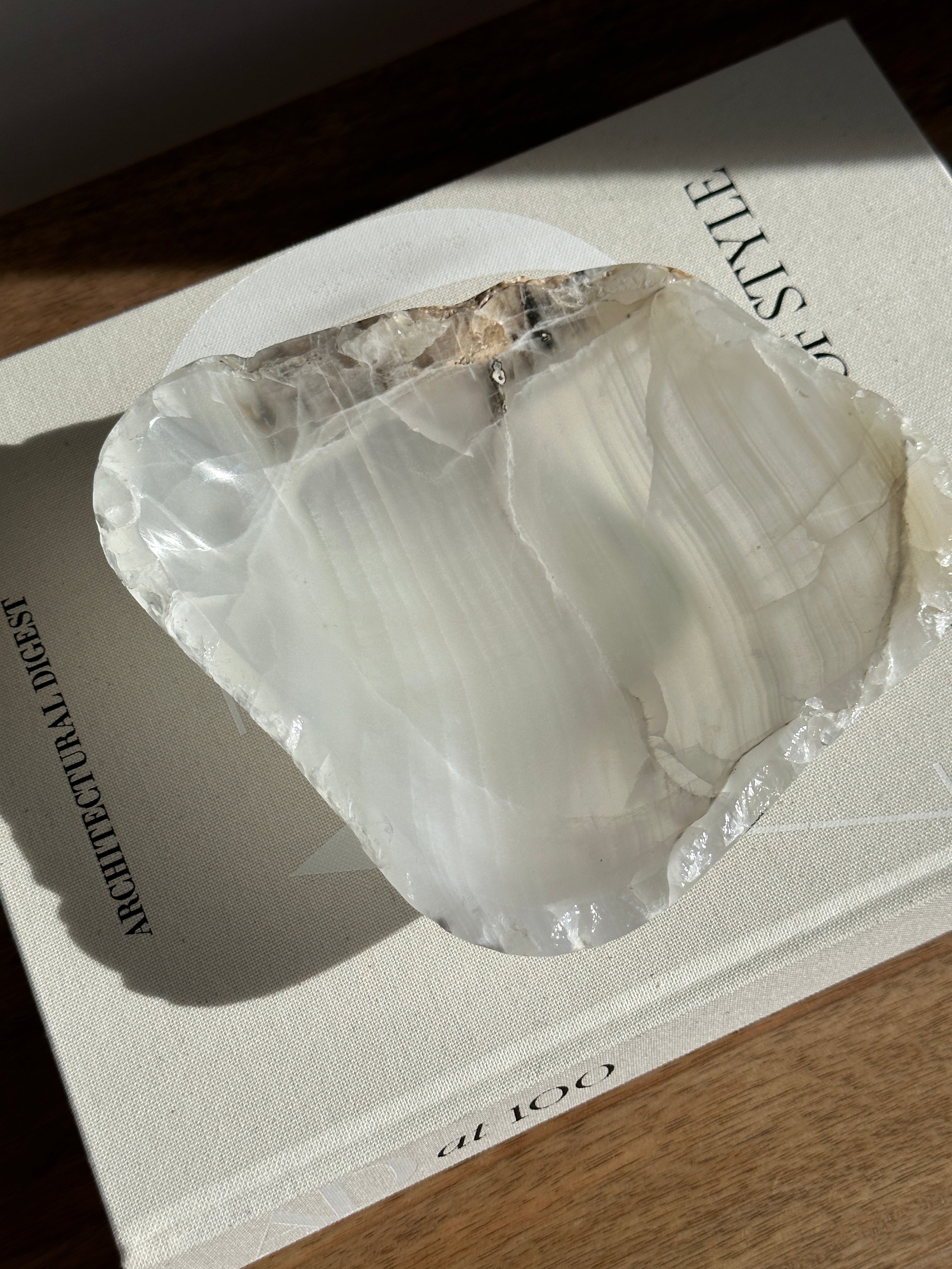 White Onyx Bowl