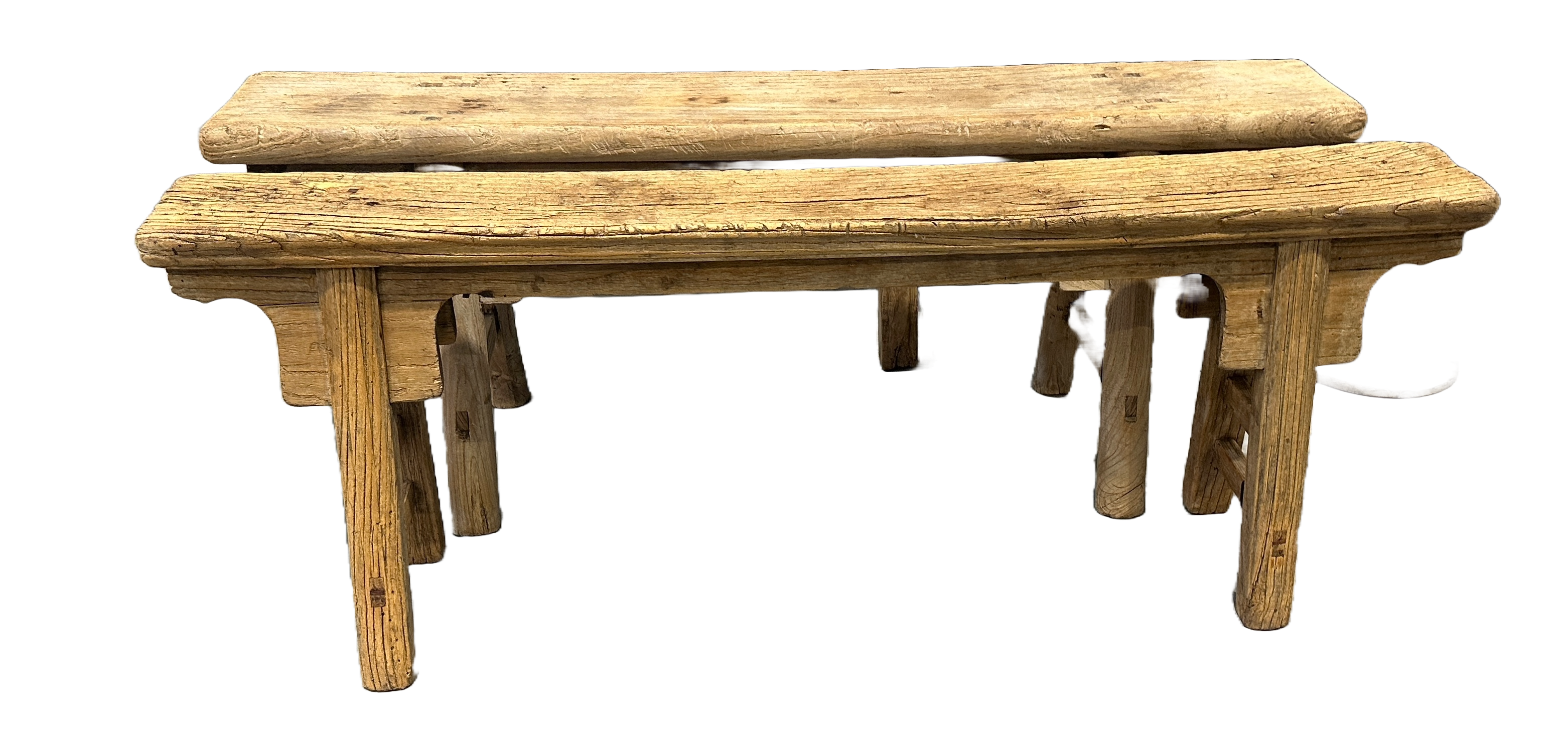 Elm Gate Bench with Aprons