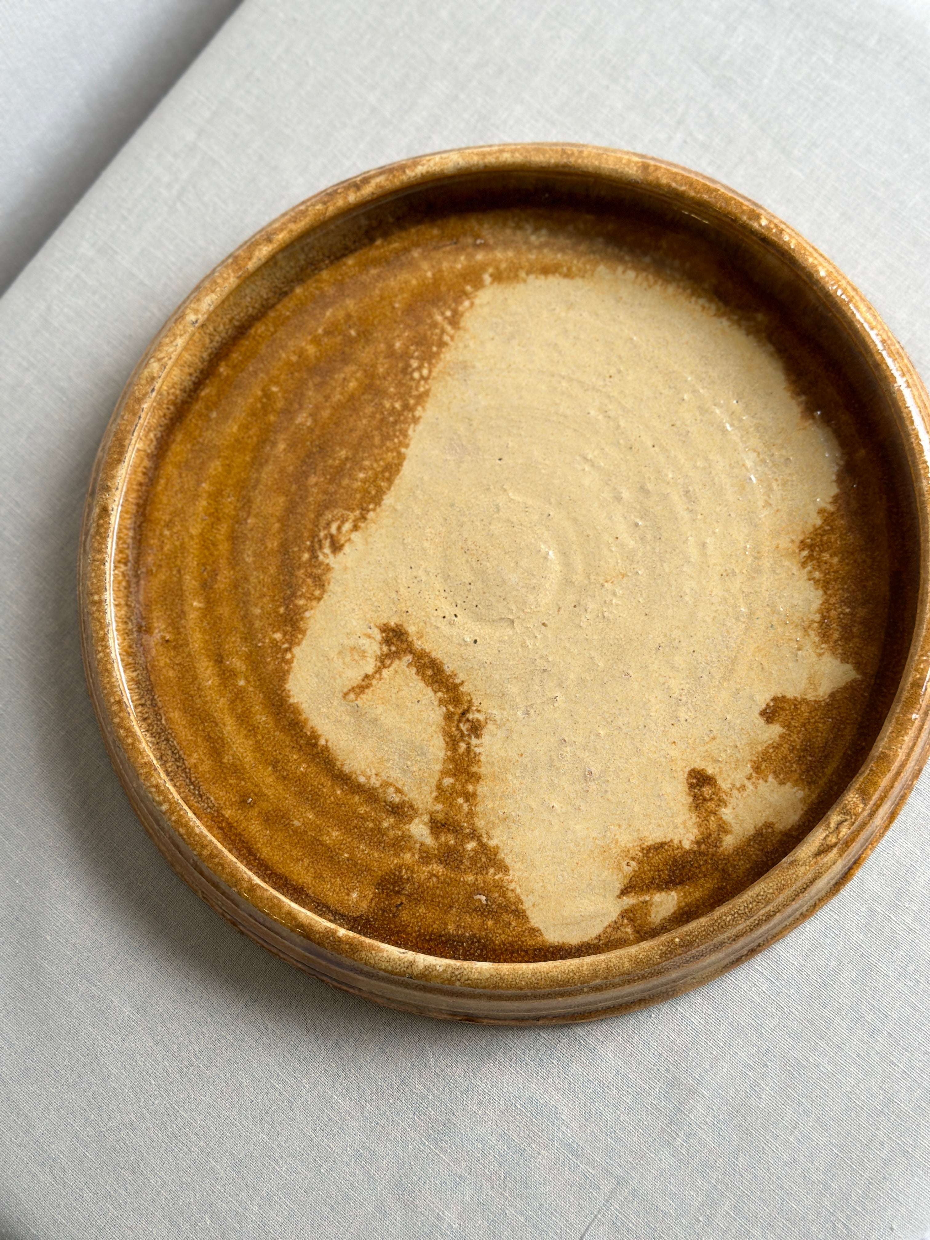 Vintage Round Ceramic Platter