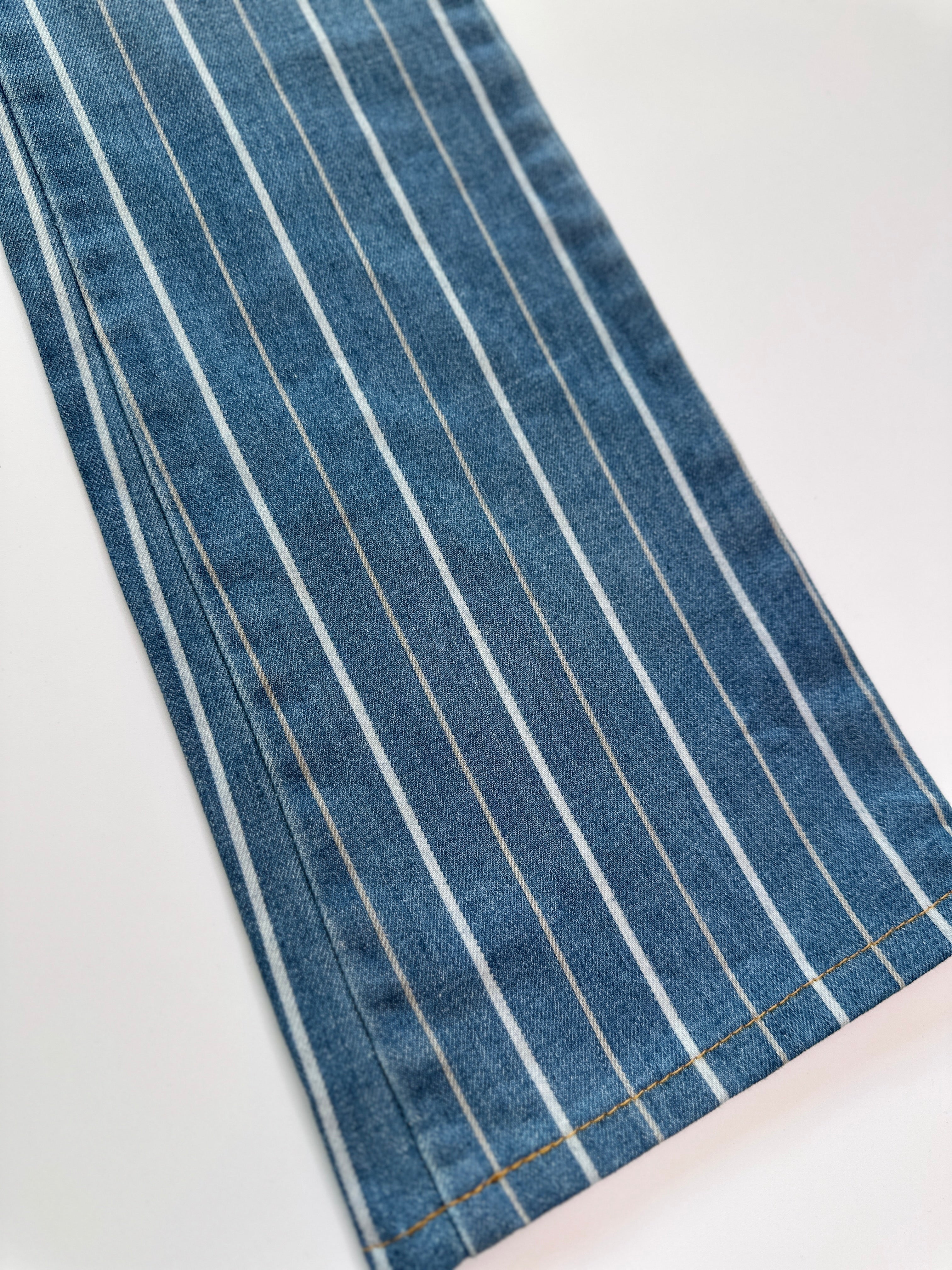 Little New York | Y2K Pinstripe Bootcut Jeans | 8
