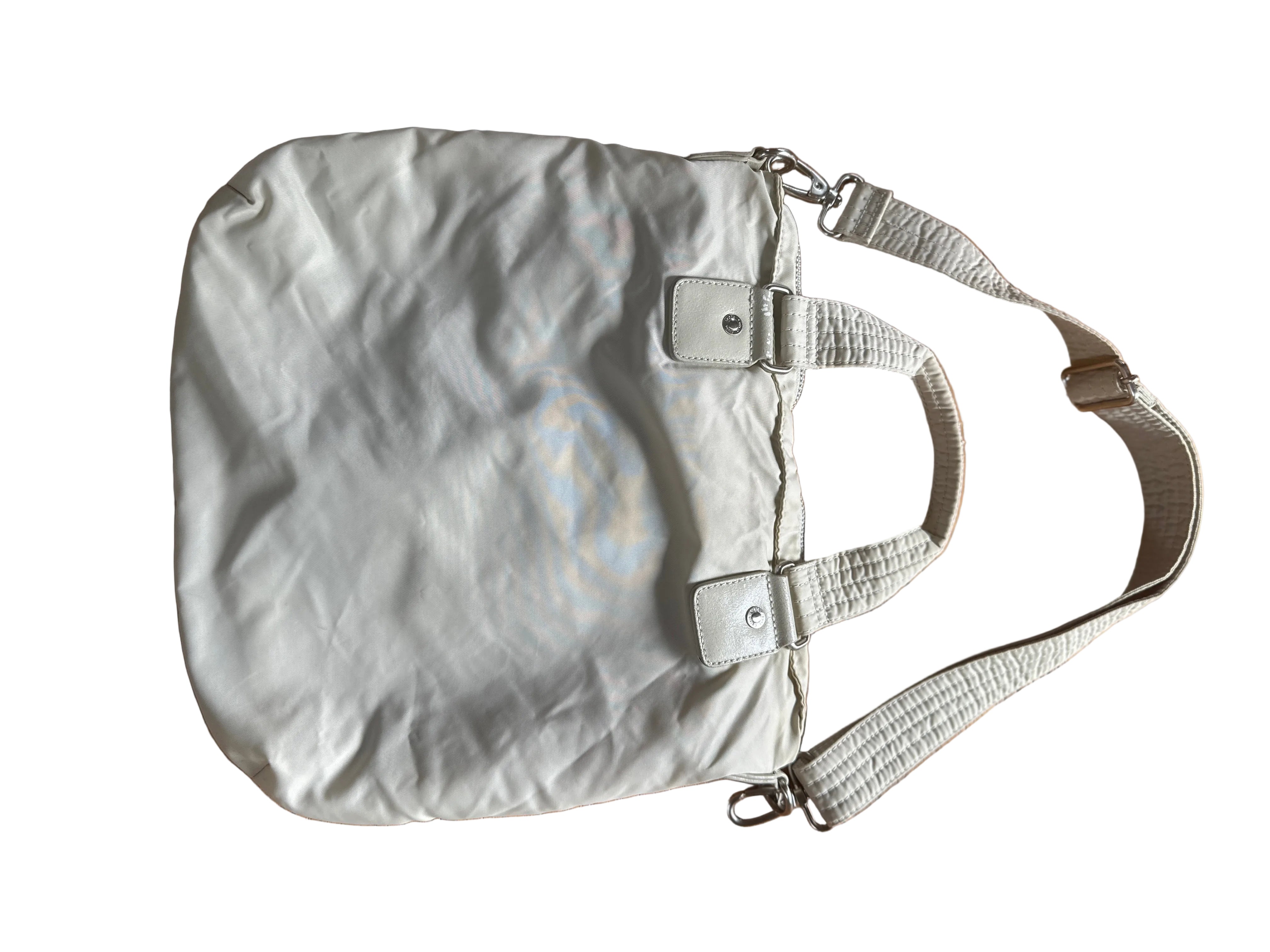 Calvin Klein | Beige Nylon & Leather Bag