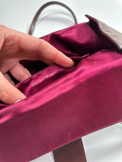 FENDI Burgundy Bento Box Bag