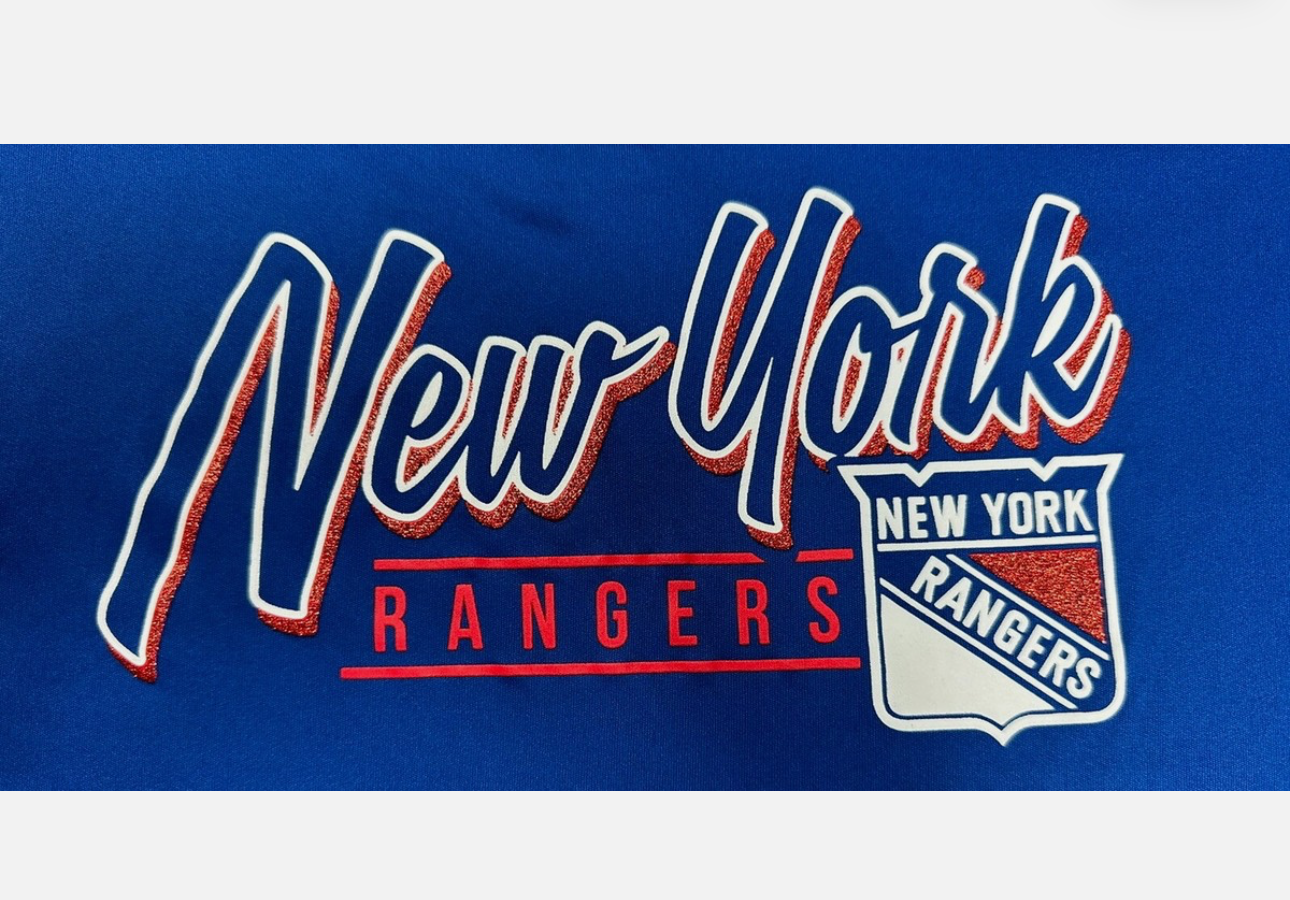 NHL Official Womens Grand Athena New York Rangers Blue Lace Up | L