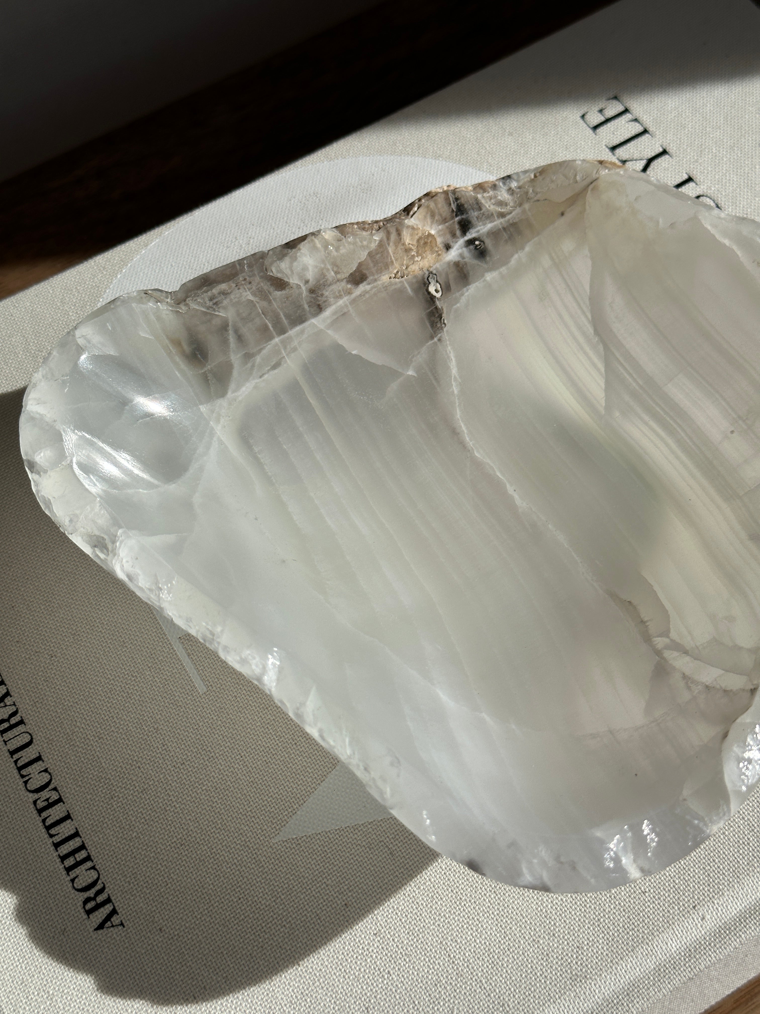 White Onyx Bowl