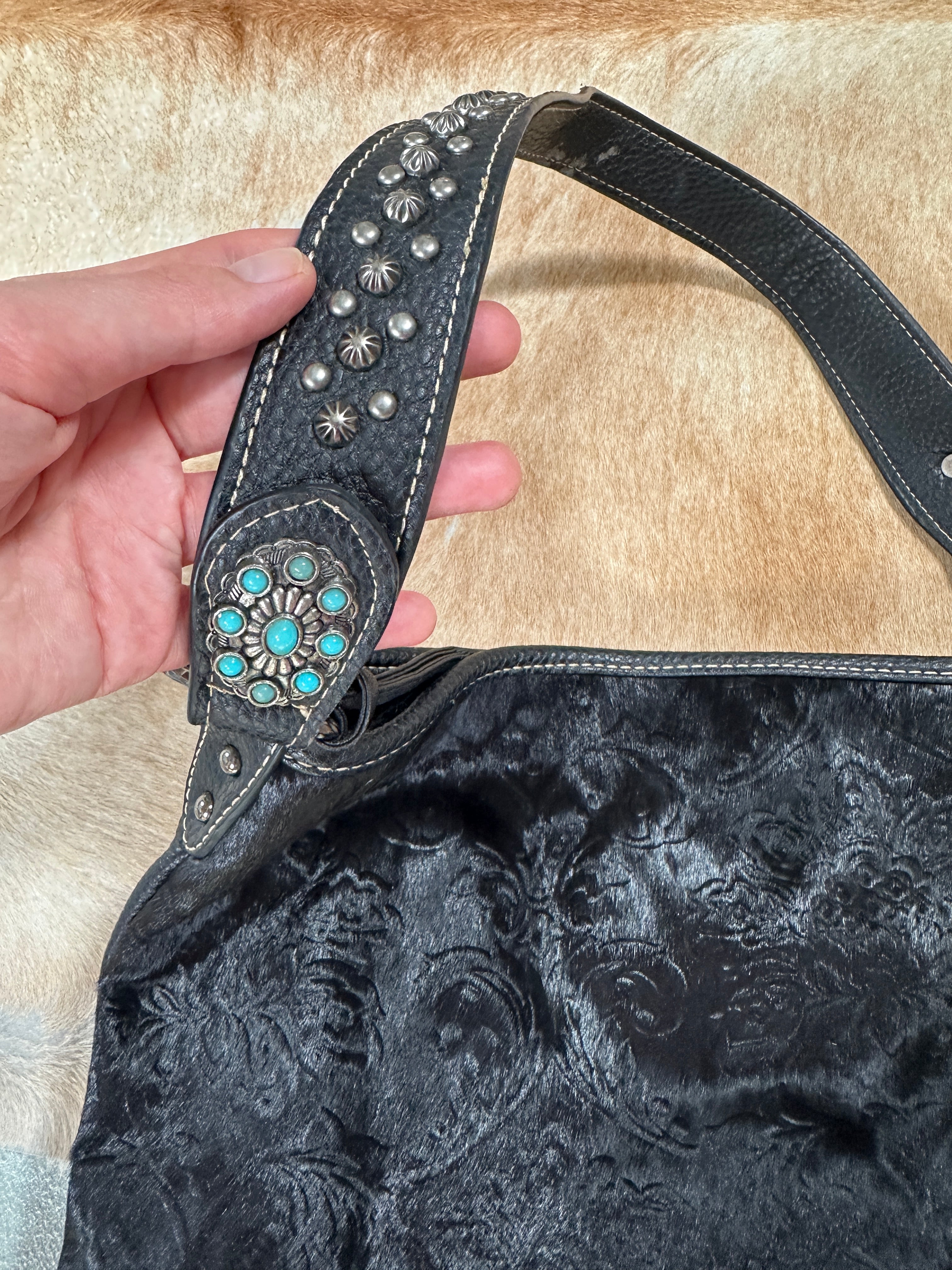 TRINTY RANCH Cow hide Leather Bag