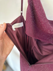 PAGANI Sparkling Purple Cowl Neck Dress | 8