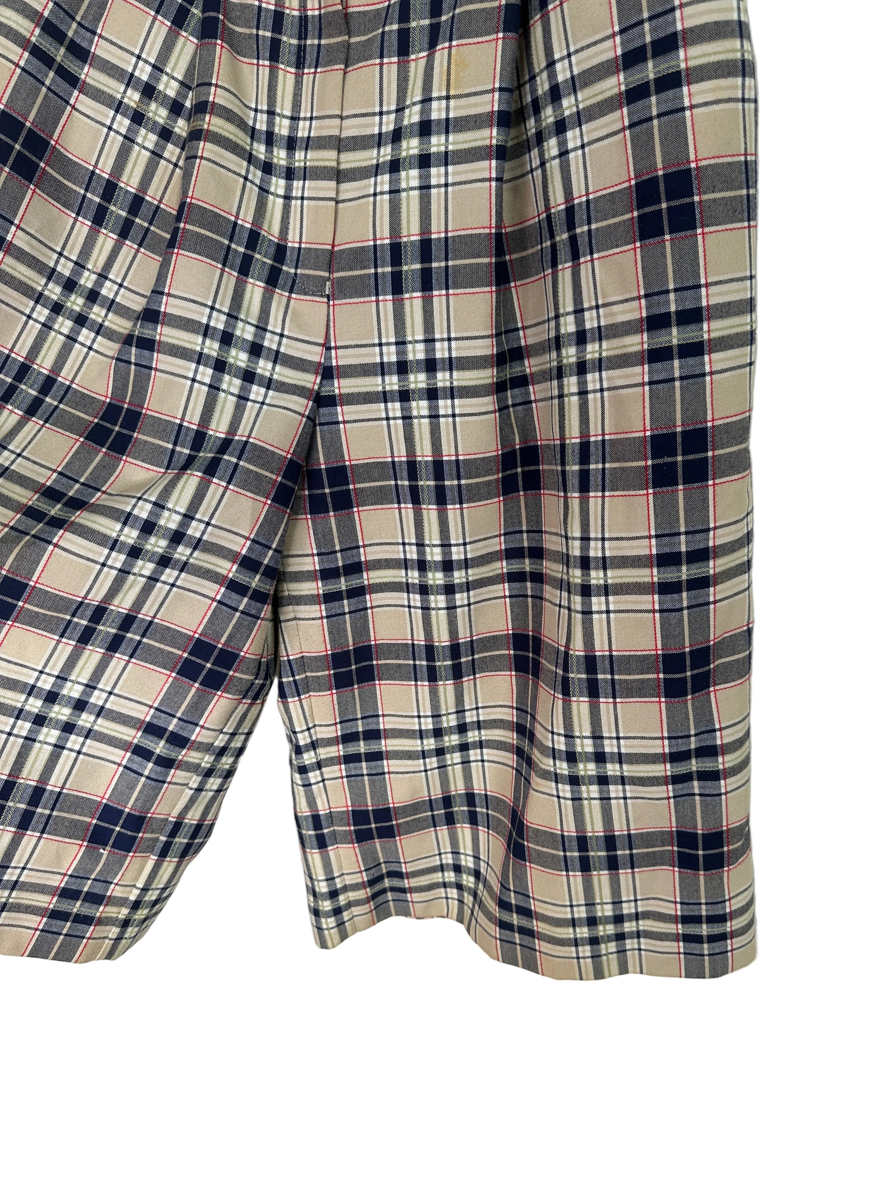 Plaid Baggy 3/4 Shorts | 8-10
