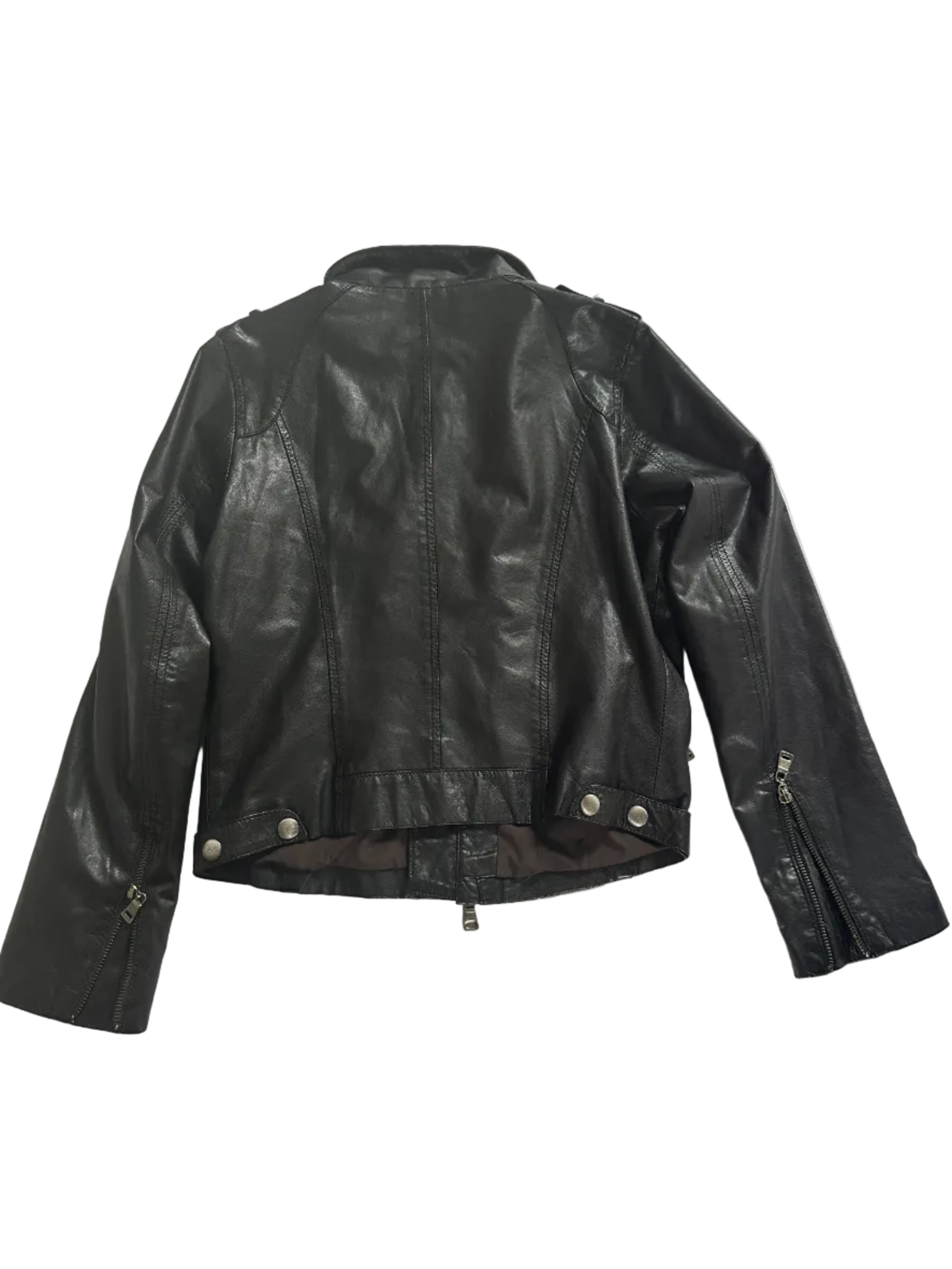 RYC | Black Leather Jacket | 40