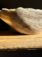 Amber Banded Matte Onyx Bowl