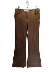 STONE EAGLE| Brown Fade Pinstripe Bootcut Pants | 8