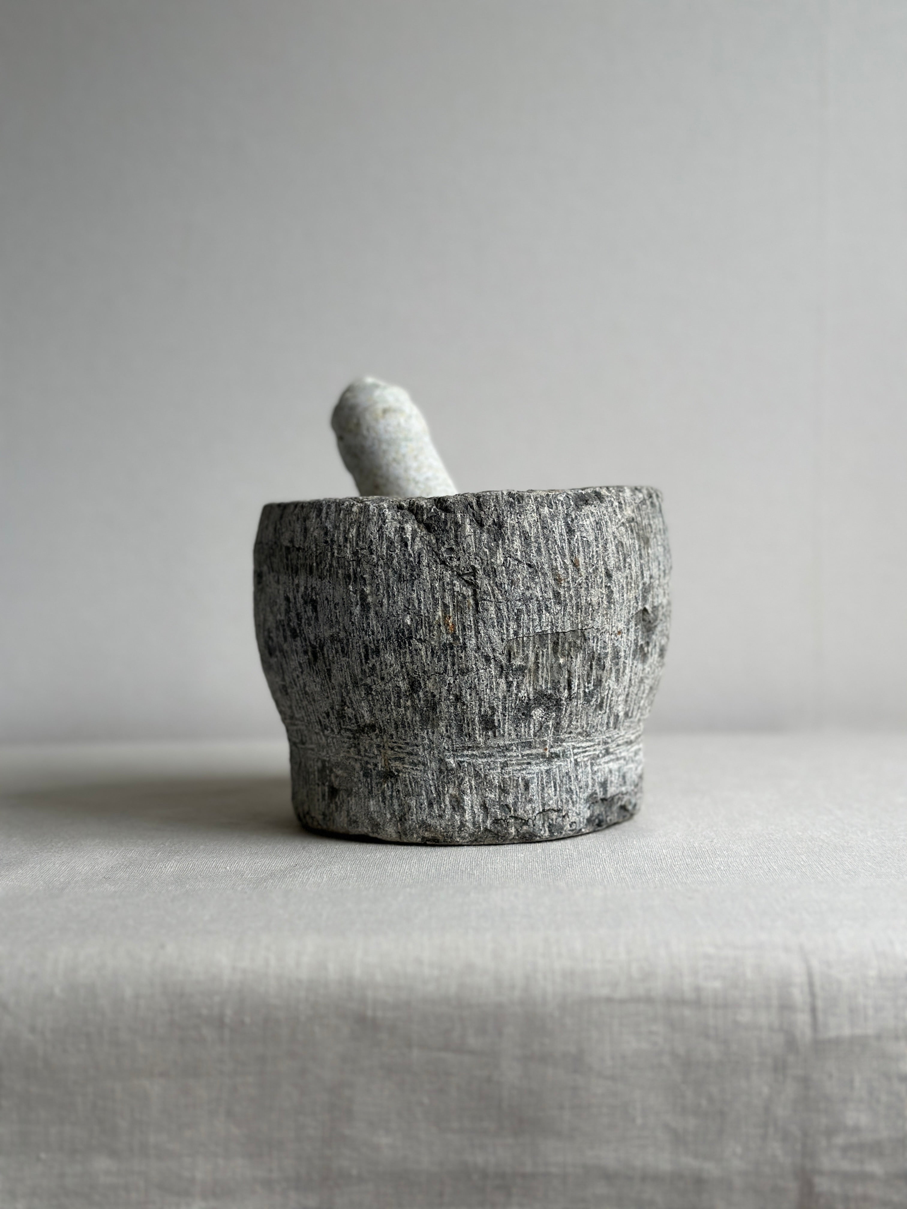 Vintage Stone Mortar & Pestle