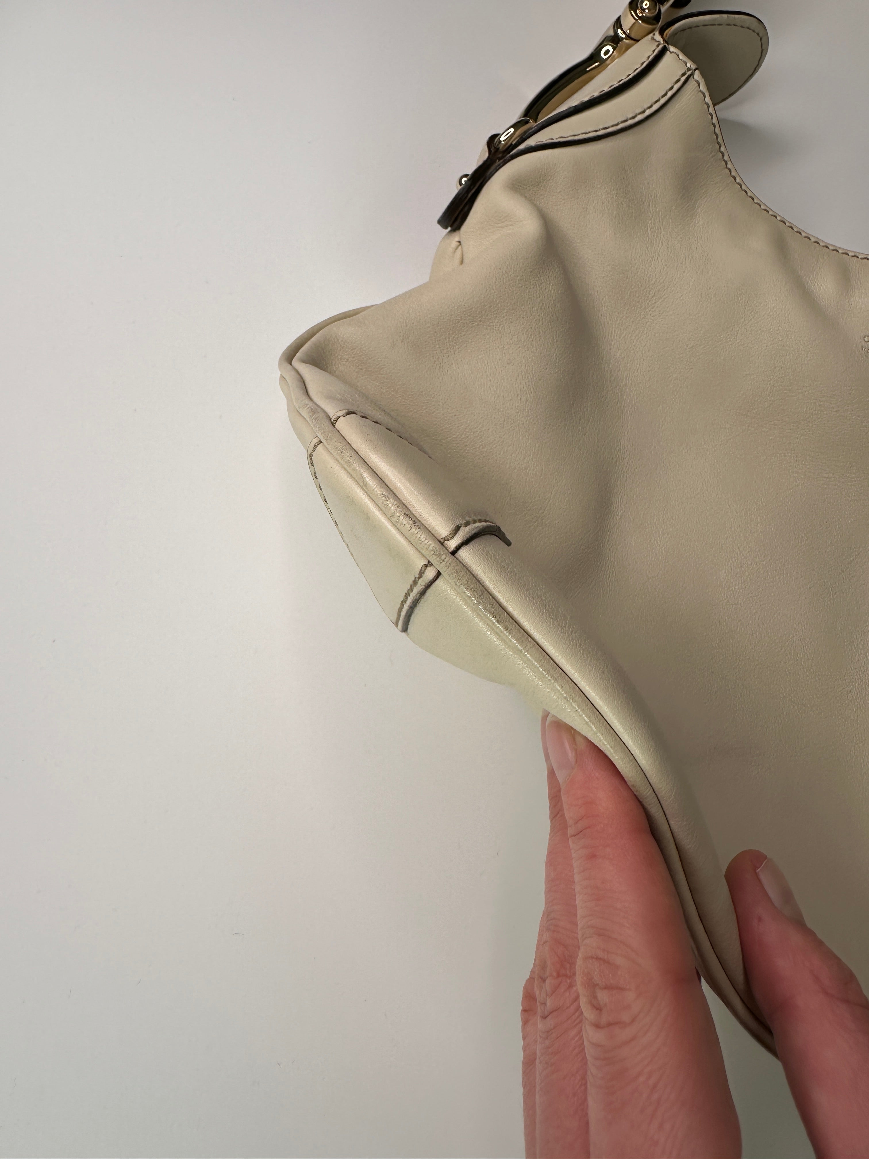 GUCCI Horsebit Creole Leather Hobo Bag