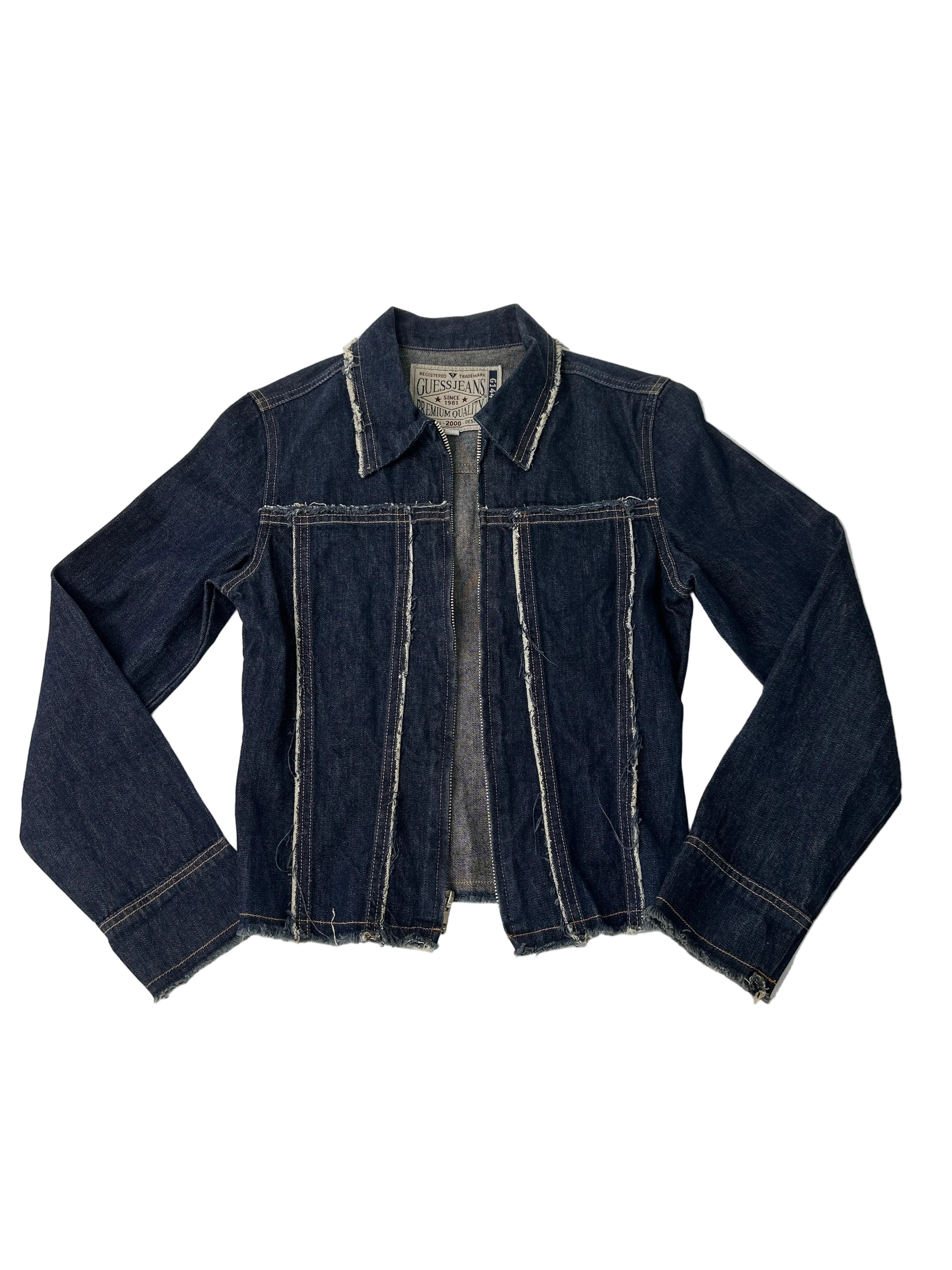 GUESS | Vintage Light Denim Zip Up Jacket | s