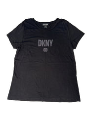 DKNY | Black Rhinestone Tee | M