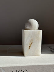 Prism White Onyx Candle Holder - Medium