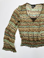 BCBG MAXAZRIA | Wave Silk Blouse