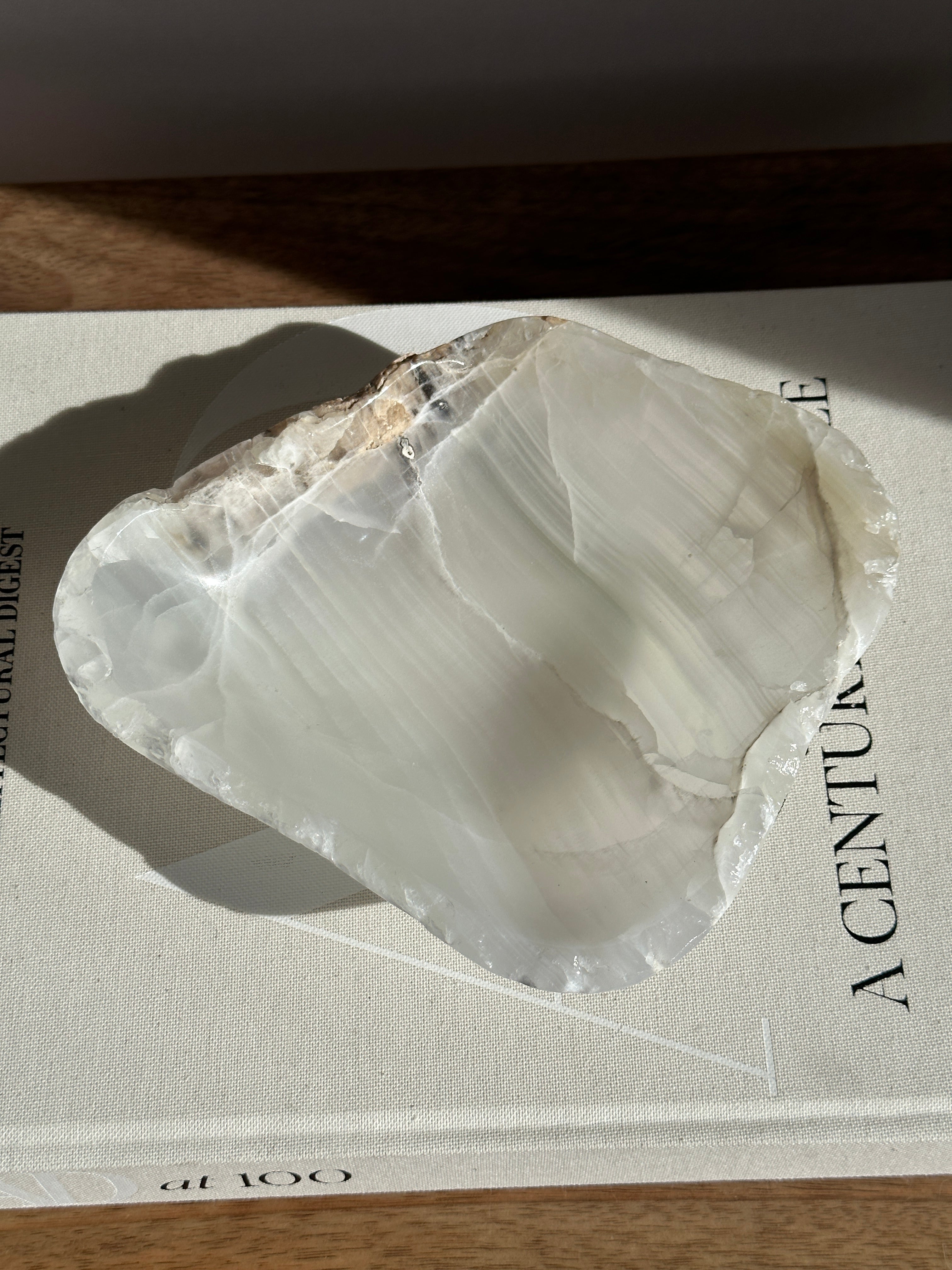 White Onyx Bowl