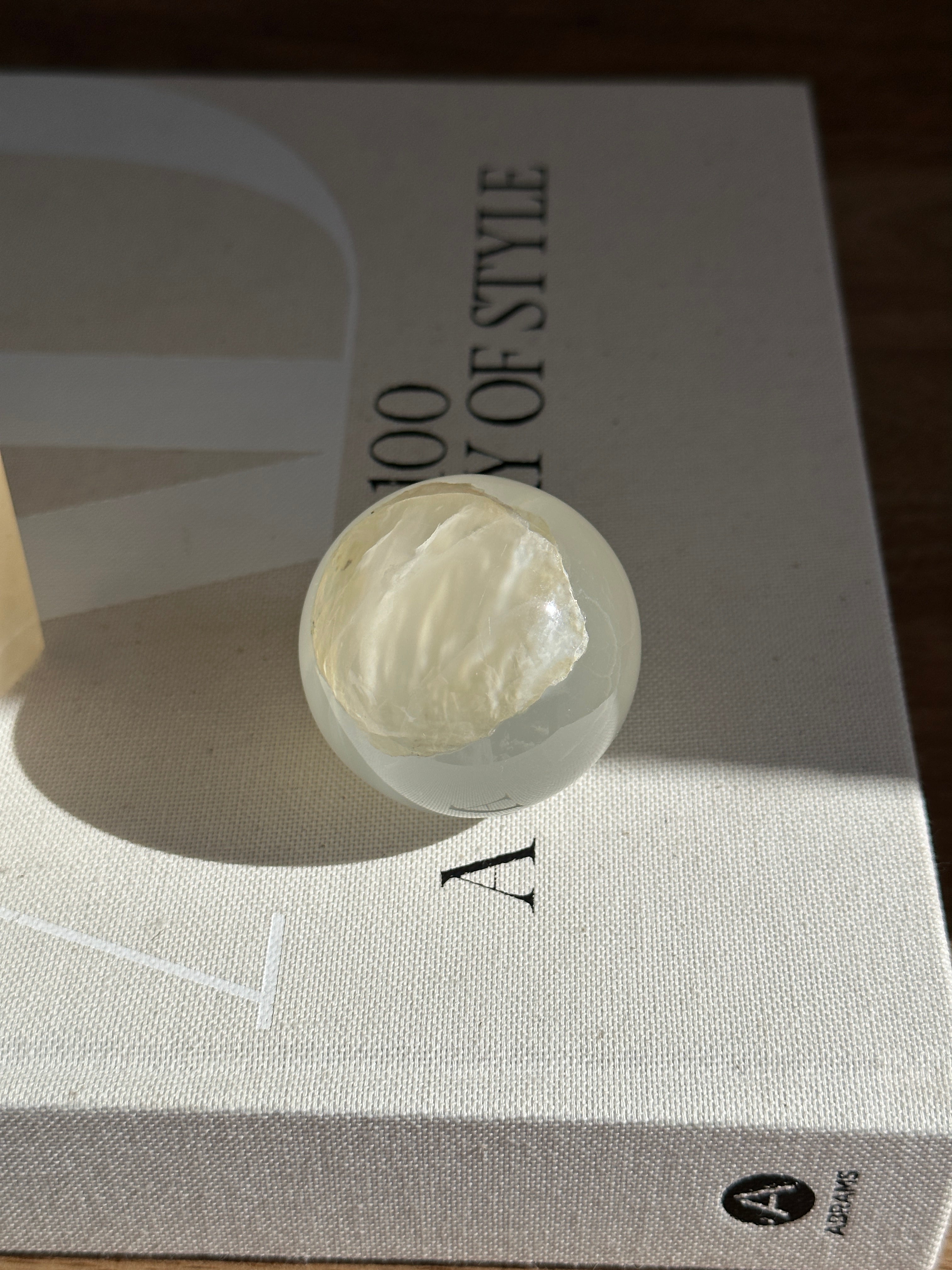 Amber Onyx Sphere - Medium