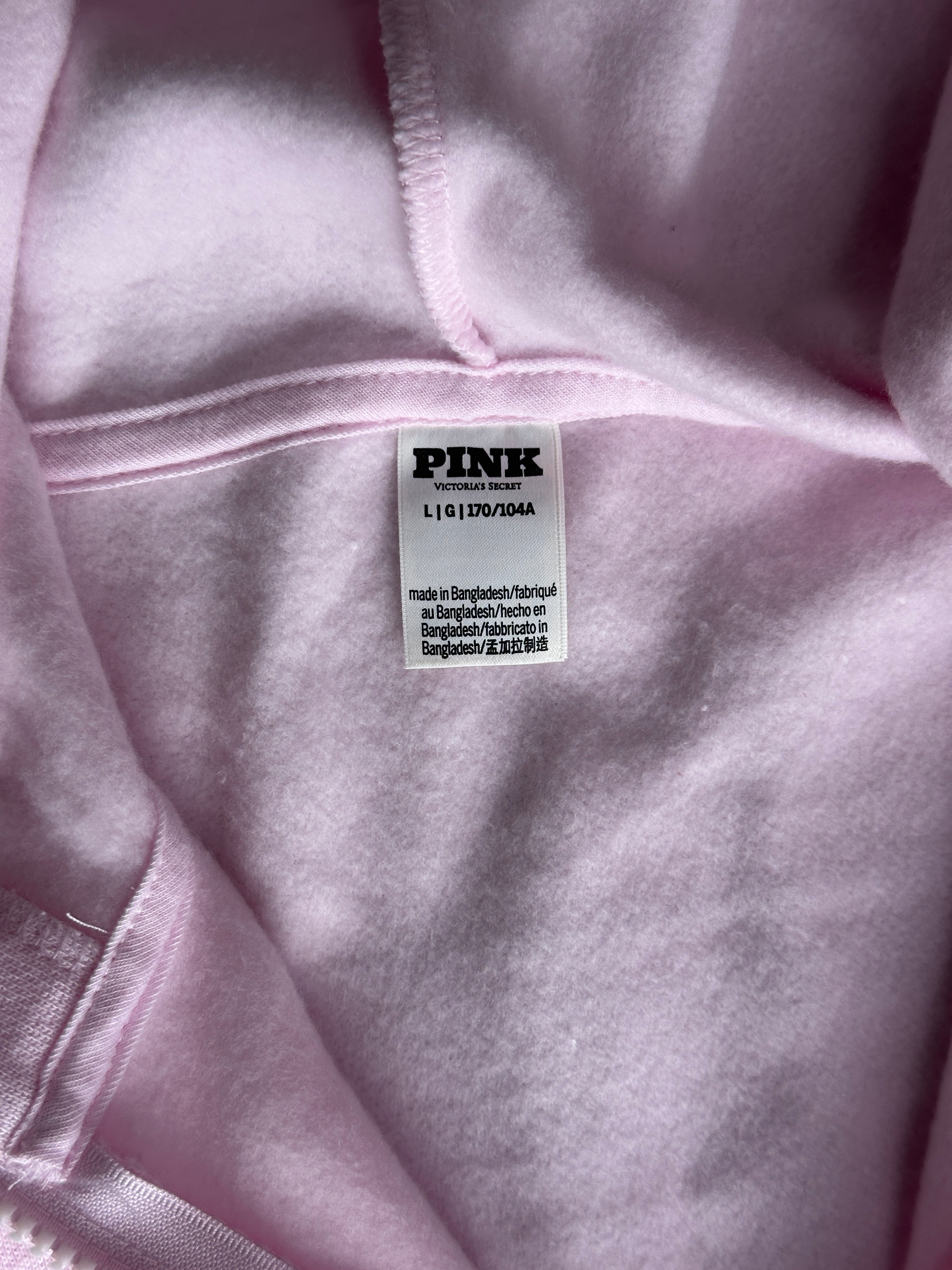 VICTORIAS SECRET| PINK Zip Hoodie | L