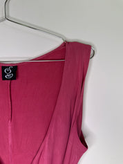 Garb Y2K Drape Pink Tank |14-16