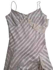 OZOC | Silver Stripe Dress | 8