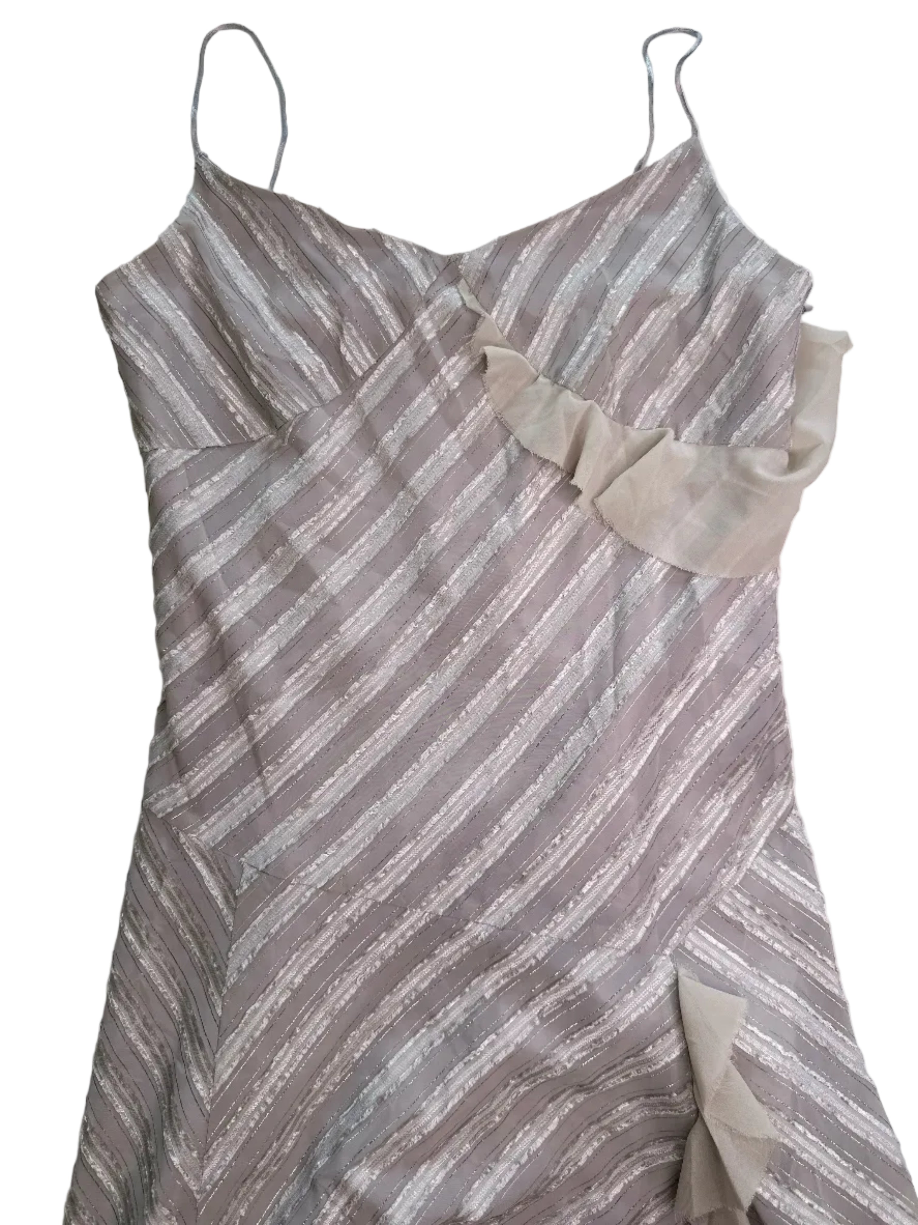 OZOC | Silver Stripe Dress | 8