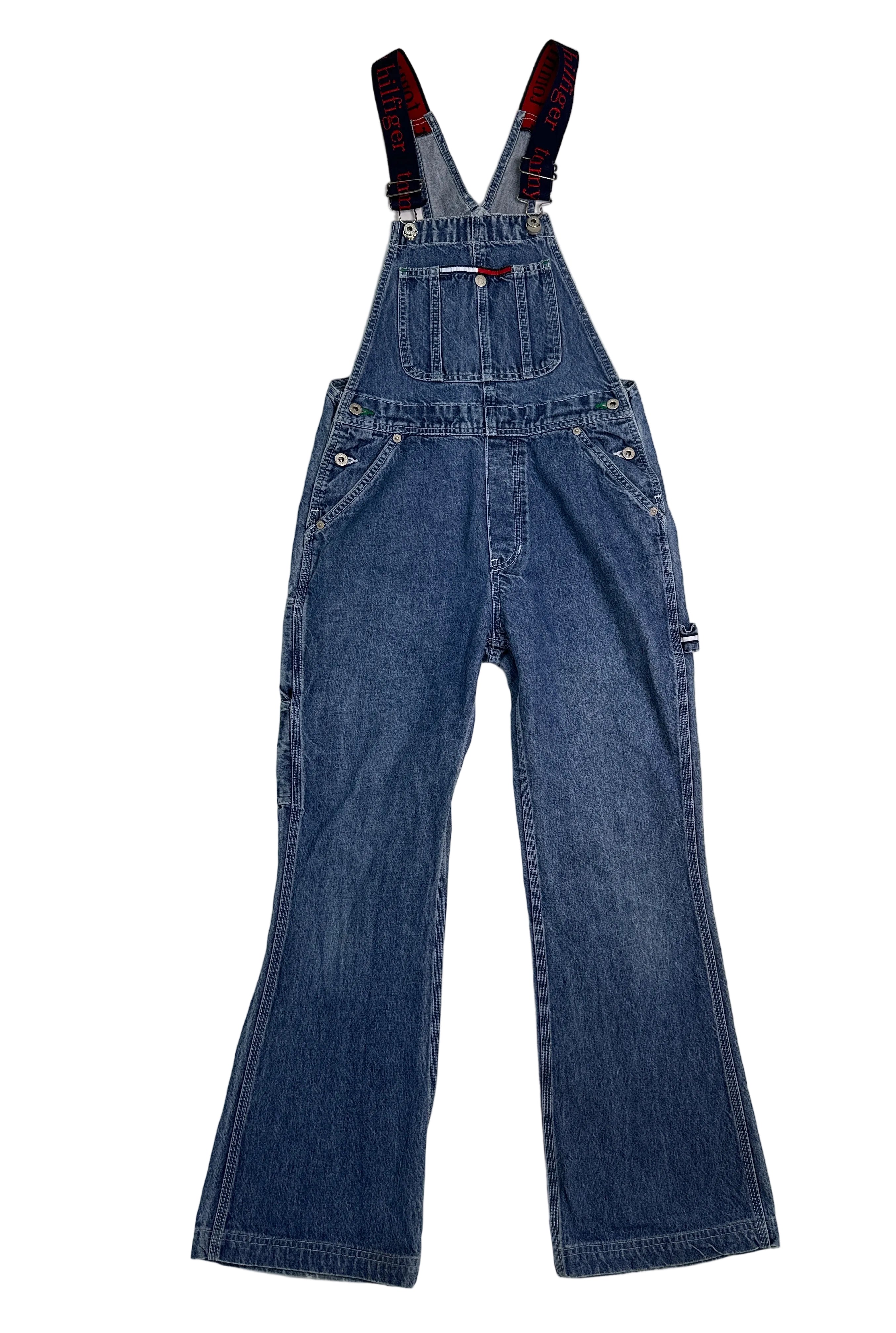 Tommy Hilfiger Vintage | 90s Denim Overalls | XS