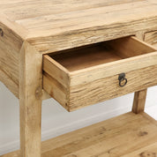 Pre Order- Olive Two Drawer Console