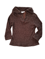 CHOCOLATE BROWN SPARKLING Y2K PAGANI 3/4 CROP | 12
