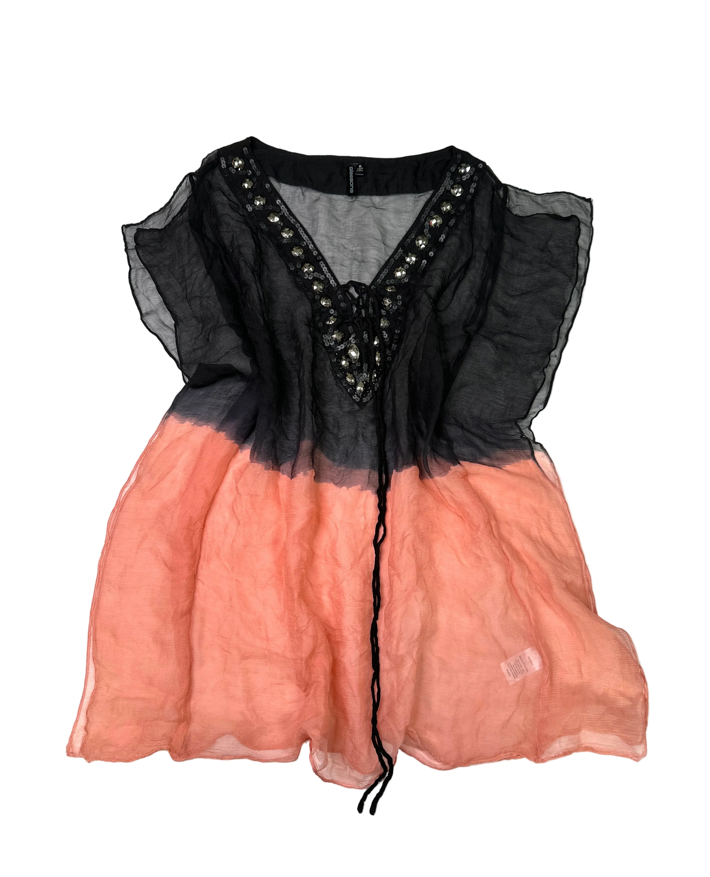 Glassons Silk 00s Ombré Sheer Top | 8