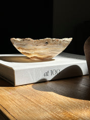 Santorini Amber Travertine Onyx Bowl
