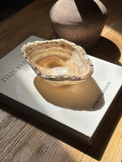 Santorini Amber Travertine Onyx Bowl