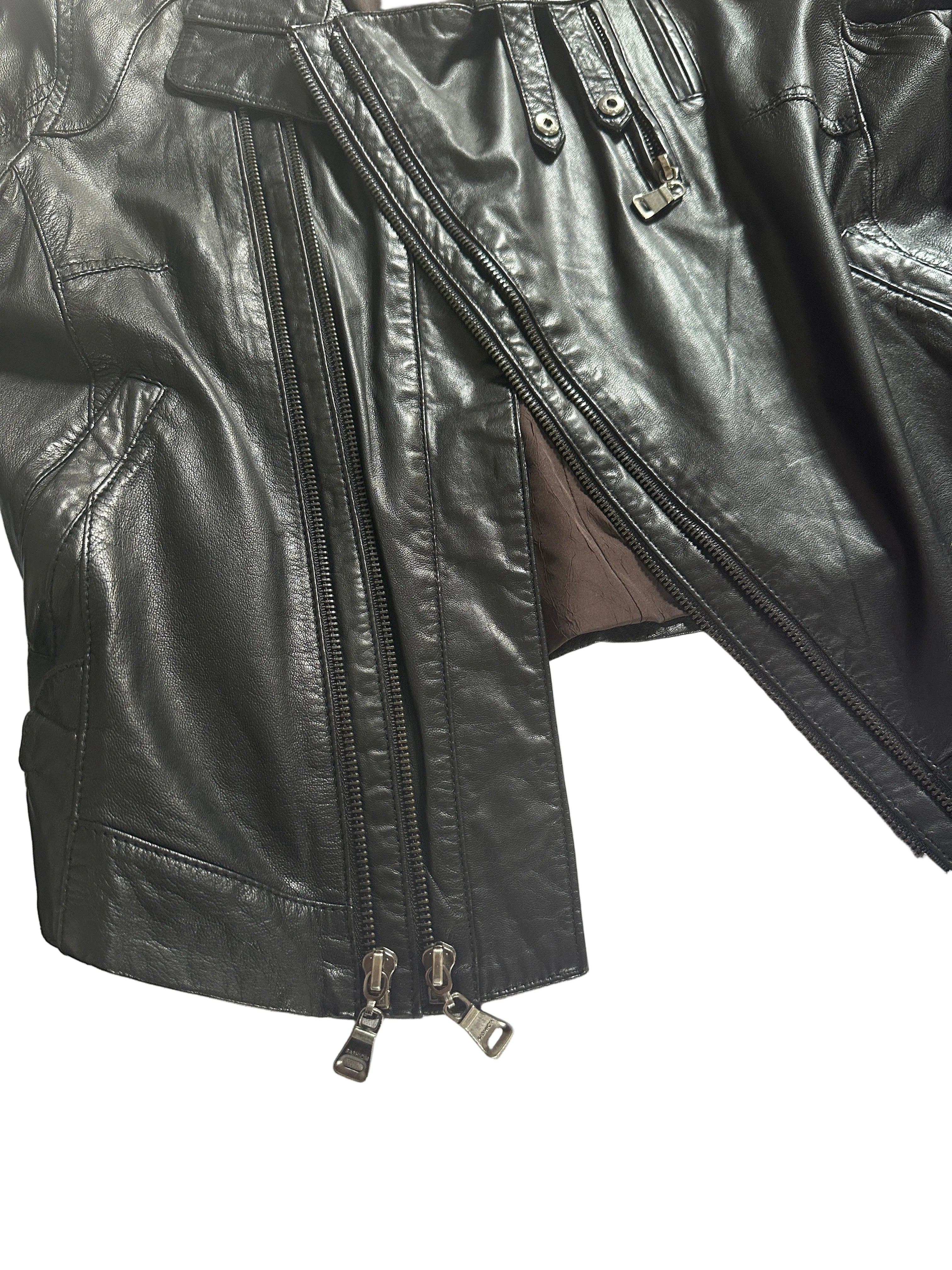 RYC | Black Leather Jacket | 40