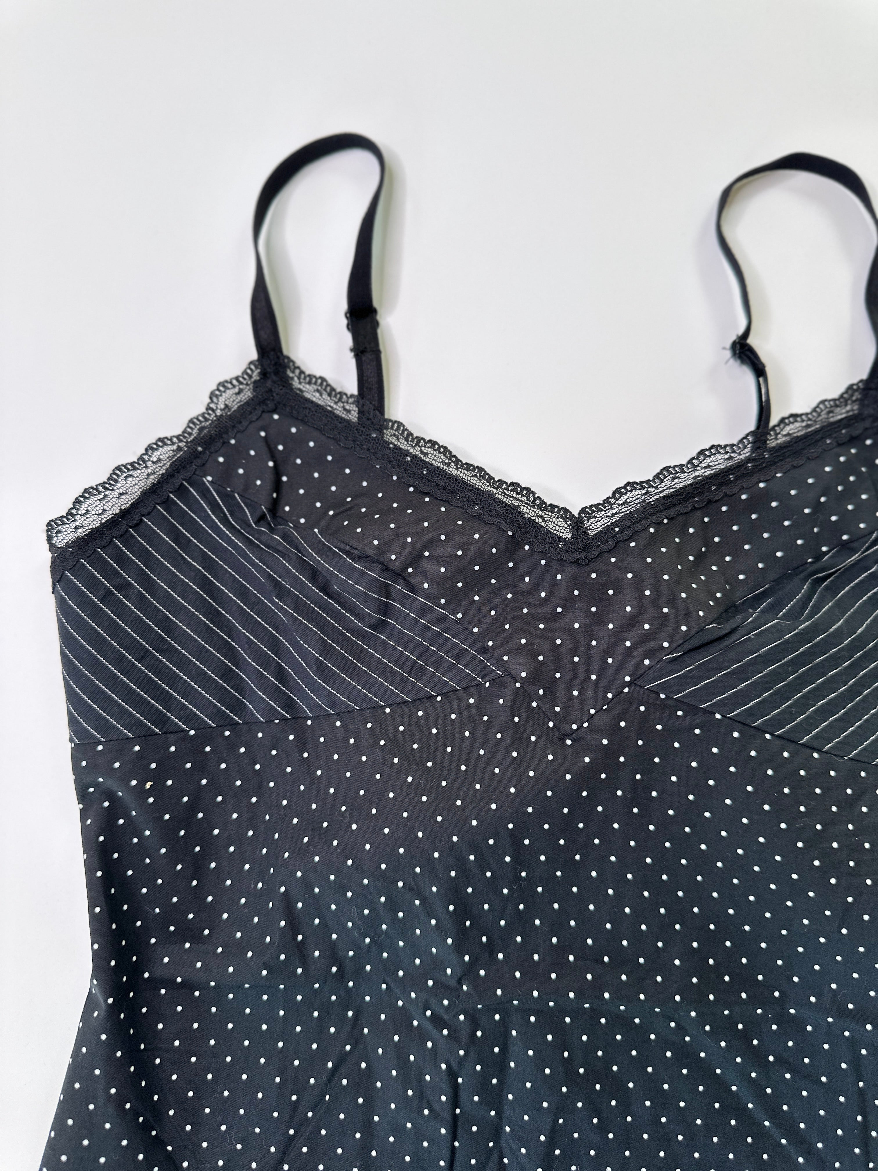Kookai Paris| 90s-00s Pinstripe Polka Dot Set | 8