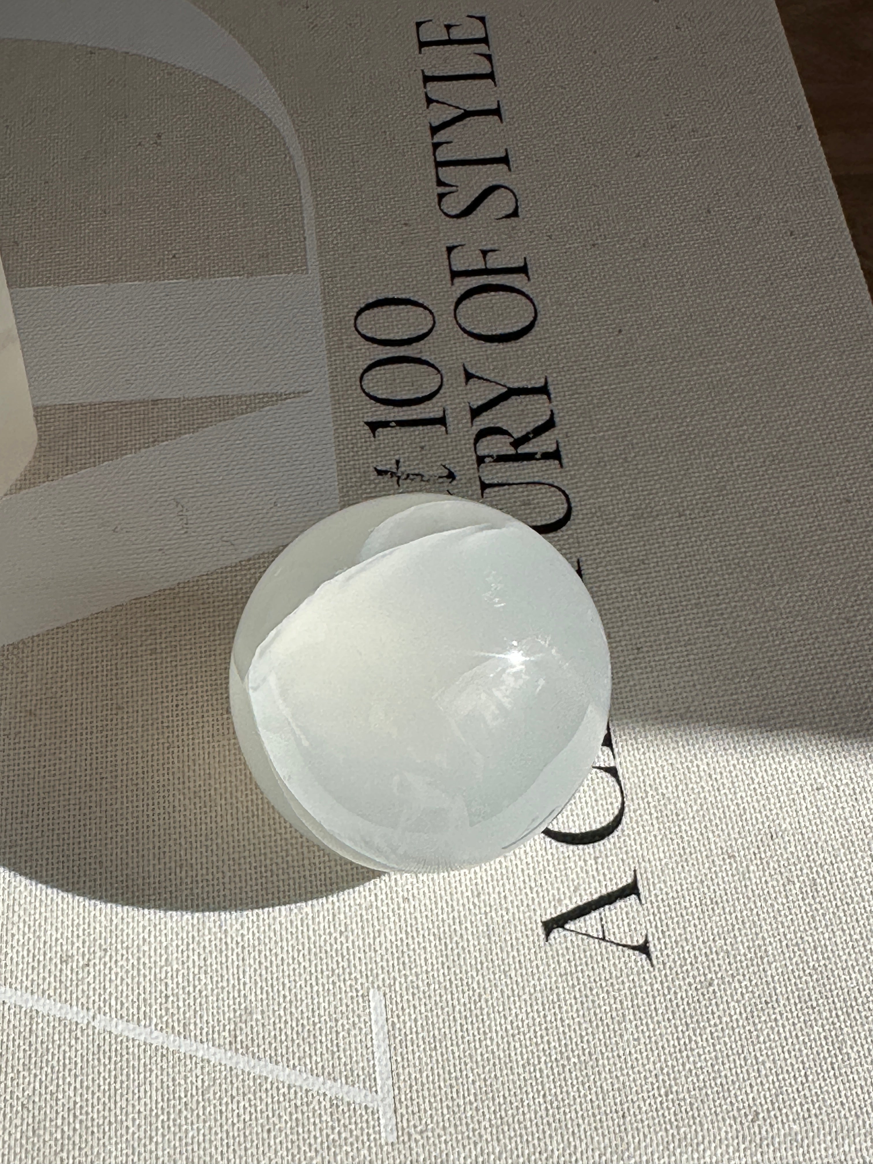 White Onyx Sphere - Medium