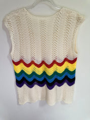 Vinatge Multi Colour Knit Tank | S