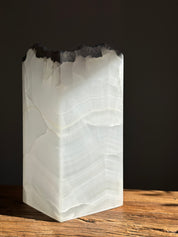 White & Stone Onyx Lamp