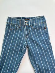 Little New York | Y2K Pinstripe Bootcut Jeans | 8