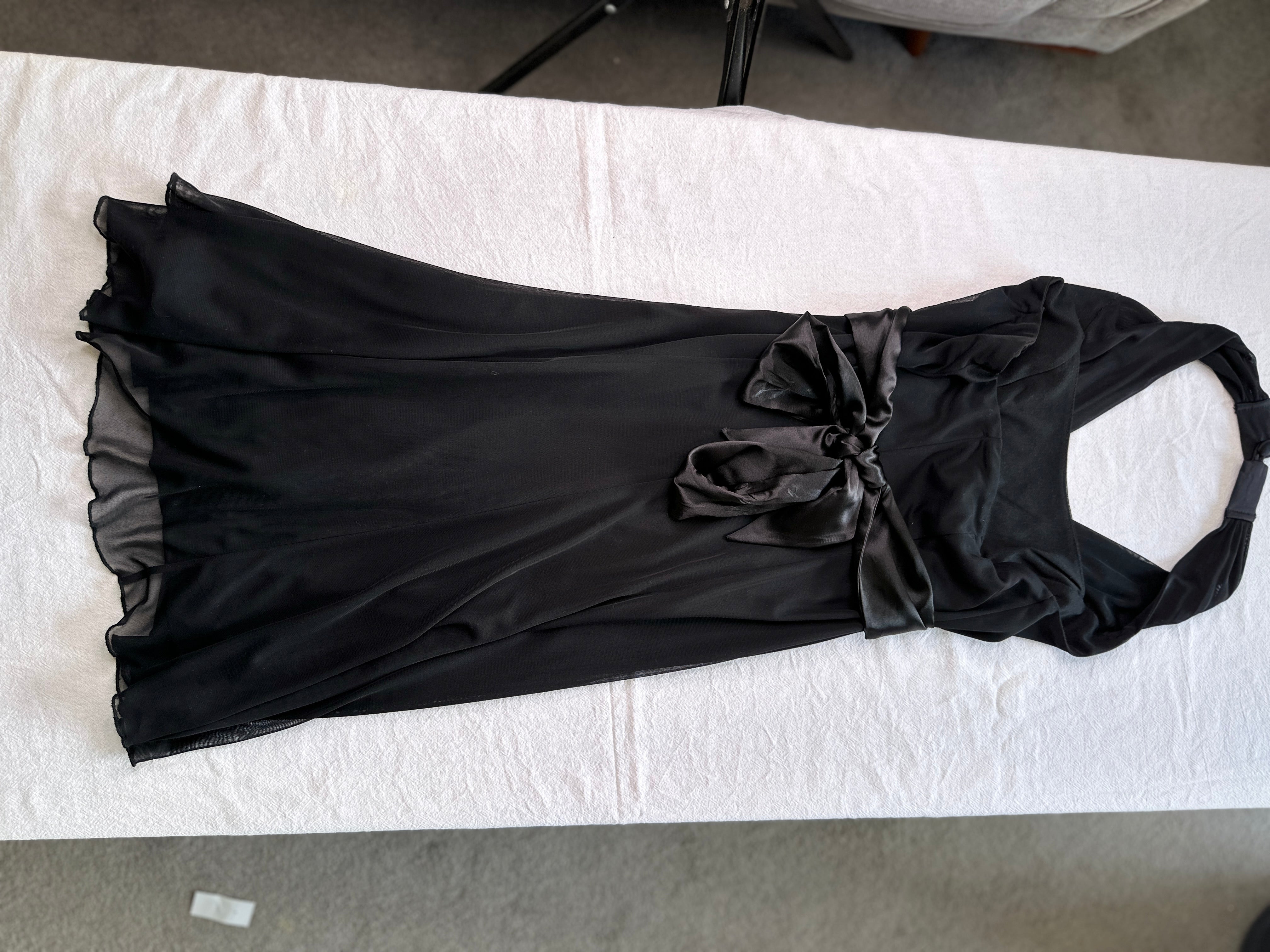 STAX BLACK HALTER DRESS | 10