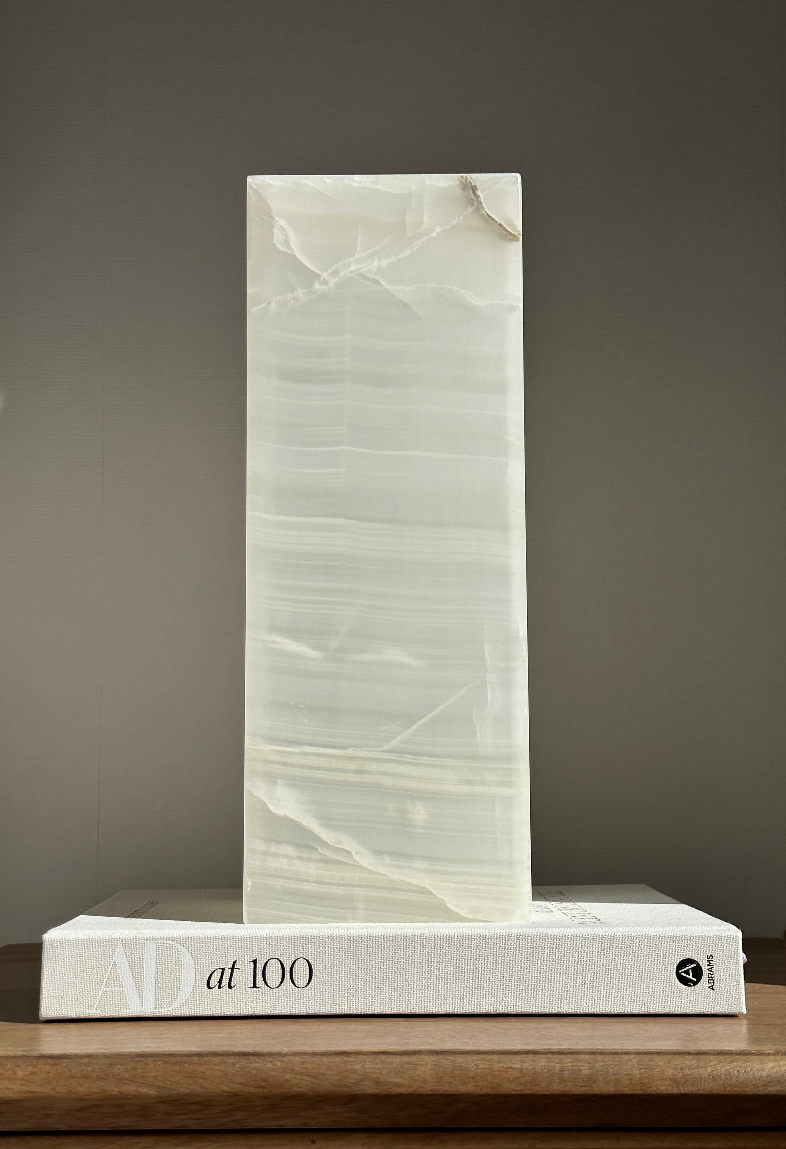Prism White Onyx Lamp