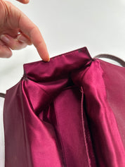 FENDI Burgundy Bento Box Bag