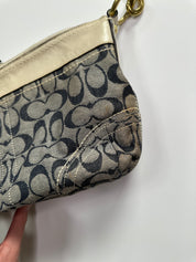 Coach Signature Denim Shoulder Bag