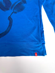 ESPRIT | Blue Longsleeve Rhinestone Top | xs