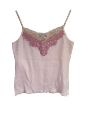 WANKO | Pink Lace Rhinestone Cami | 8