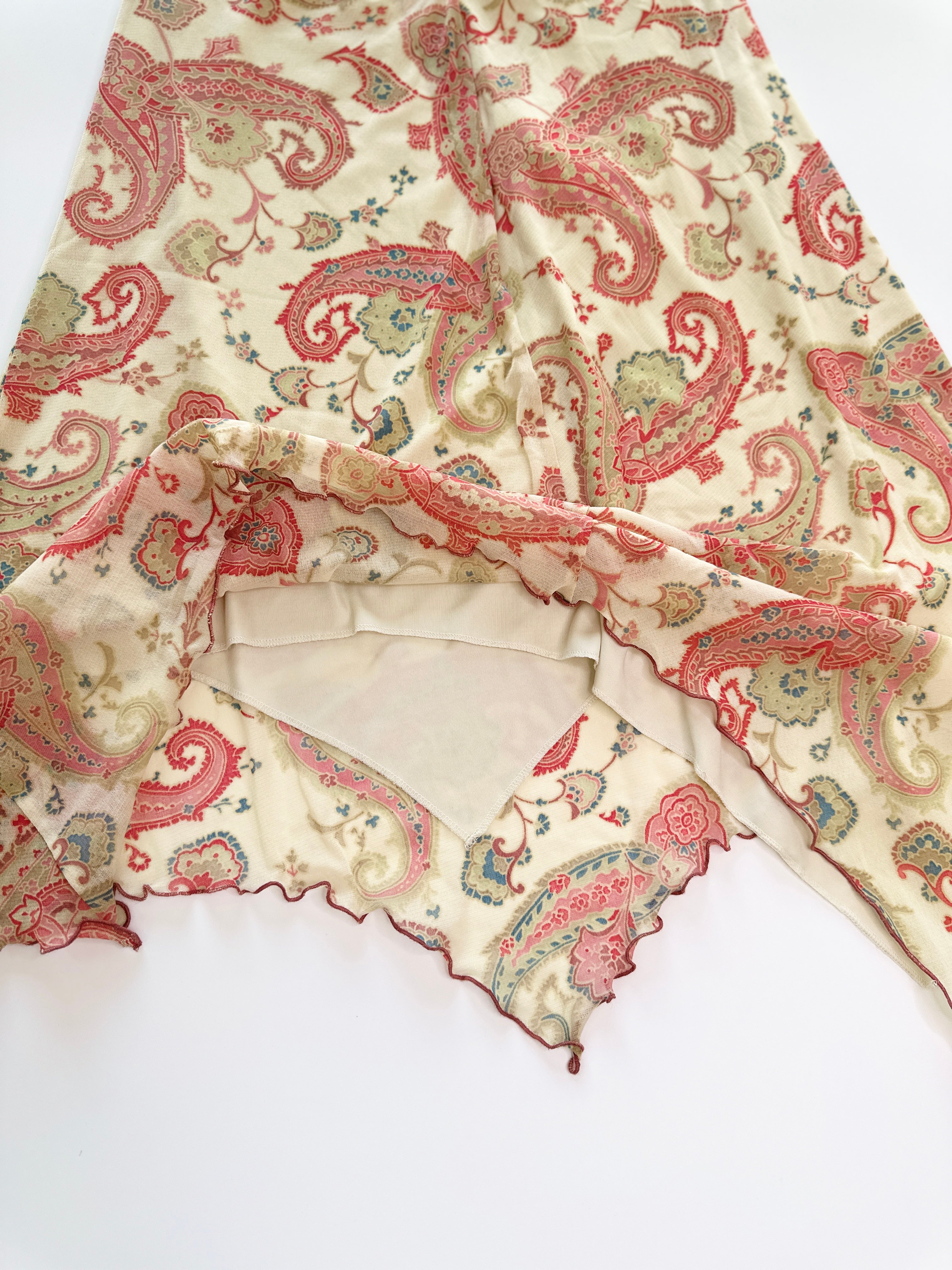 Kookai | Vintage Paisley Skirt Made in France | 8