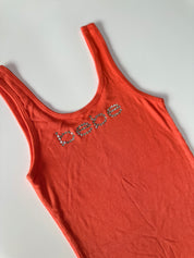 BEBE 00s Rhinestone Tank made in USA | S