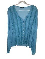 Sheer Aqua Button Up | 12