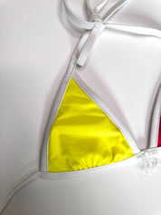 Adidas Originals | Red & Yellow Bikini Top | xs